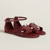 Hermes Santorini Sandal Women Epsom Calfskin Rouge H H182138Z L1350