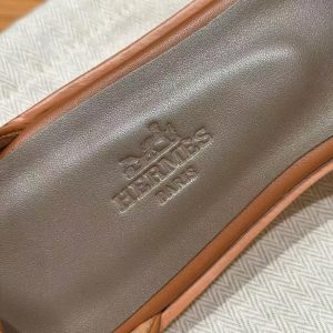 Hermes Santorini Sandal Women Swift Calfskin Naturel H211178Z A3350 - Image 8