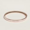 Hermes Uni Bangle Extra-narrow Bangle in Enamel Rose Gold Rose Candeur H240001FO1Z65