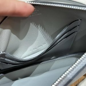 Hermes Zipengo Chaine d'Ancre To Go Pouch Handmade In Evercolor Calfskin Leather Silver Hardware 8U Blue Glacier - Image 9