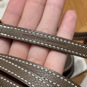 Hermes Zipengo Chaine d'Ancre To Go Pouch Handmade In Evercolor Calfskin Leather Gold Hardware 18 Etoupe - Image 6