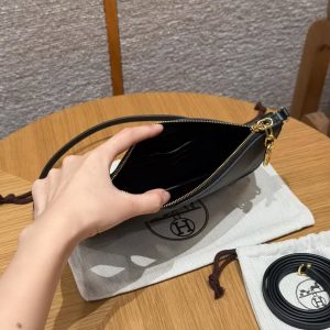 Hermes Zipengo Chaine d'Ancre To Go Pouch Handmade In Evercolor Calfskin Leather Gold Hardware 89 Noir - Image 11