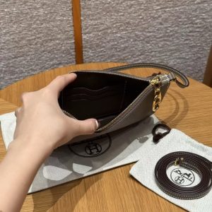 Hermes Zipengo Chaine d'Ancre To Go Pouch Handmade In Evercolor Calfskin Leather Gold Hardware 18 Etoupe - Image 11