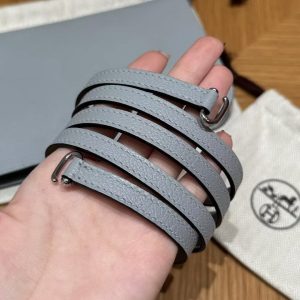 Hermes Zipengo Chaine d'Ancre To Go Pouch Handmade In Evercolor Calfskin Leather Silver Hardware 8U Blue Glacier - Image 7