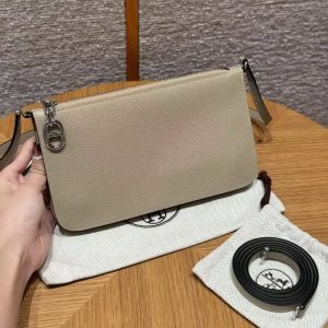 Hermes Zipengo Chaine d'Ancre To Go Pouch Handmade In Evercolor Calfskin Leather Silver Hardware S2 Trench